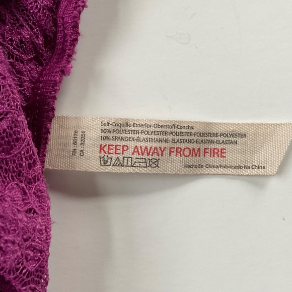 Free People Keep It Simple Lace Tee Sz L Dramatic Orchard Boho Fitted Y2K Floral - Picture 7 of 9